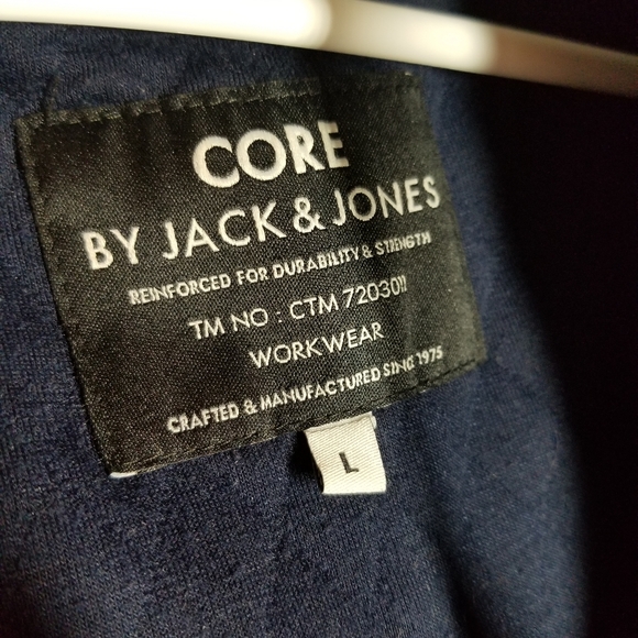 CORE BY JACK & JONES FULL ZIP UP HOODIE JACKET - Picture 6 of 6